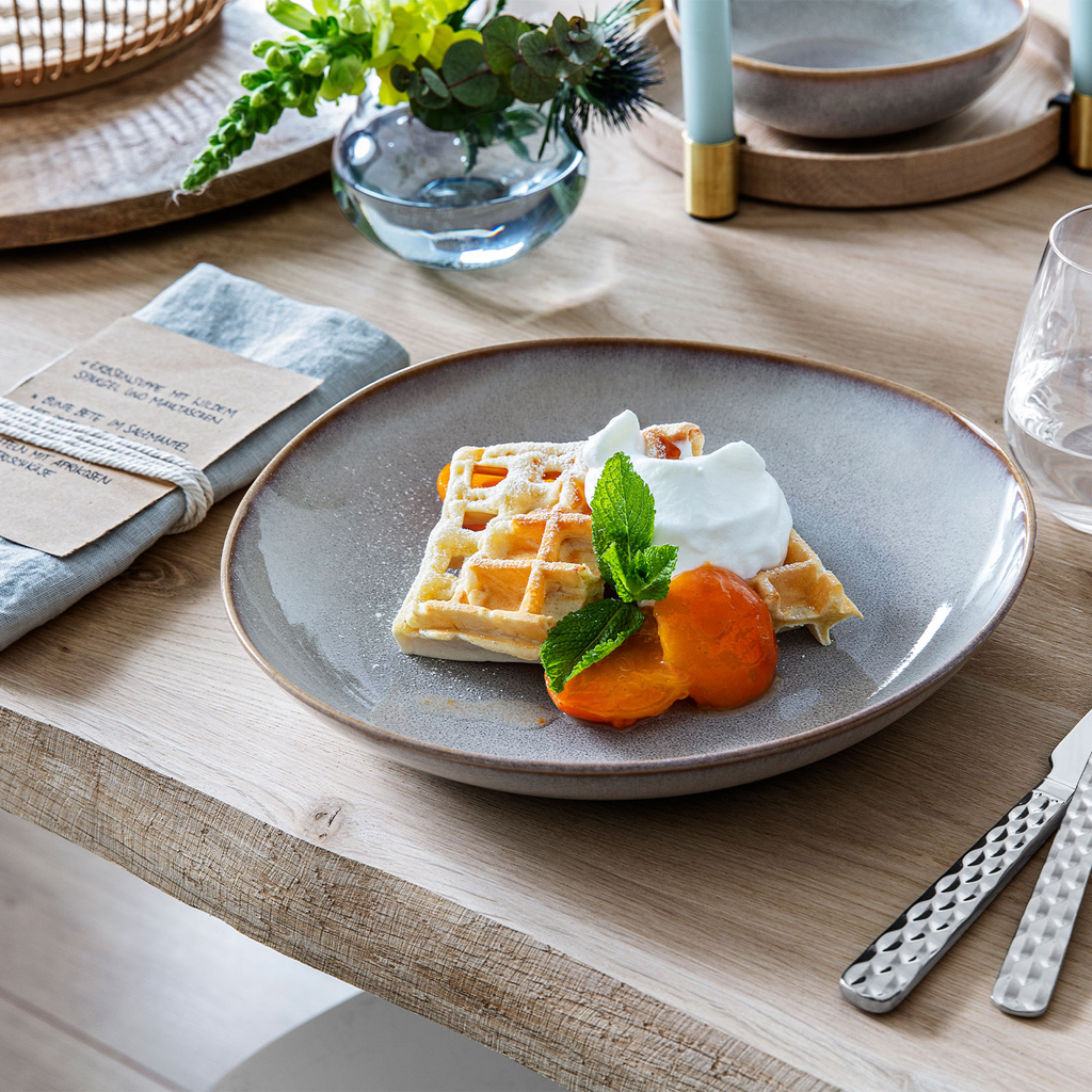 like. by Villeroy & Boch Lave beige Schale flach 28x27x4,3cm