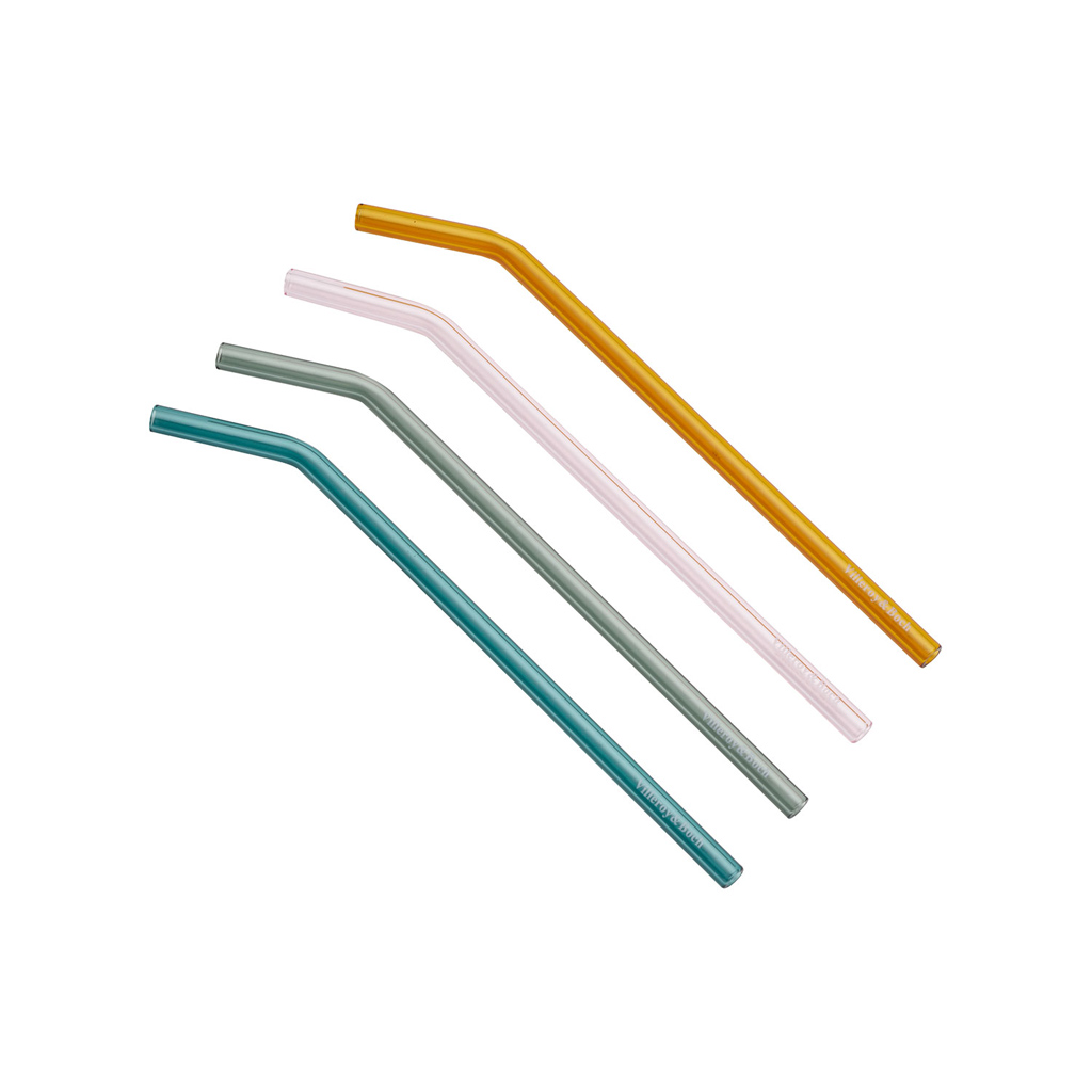 like. by Villeroy & Boch Artesano Hot&Cold Beverages Glas-Trinkhalm Set 4tlg.