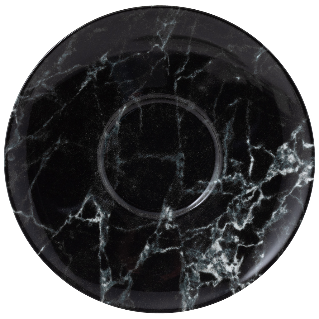 like. by Villeroy & Boch Marmory Kaffeeuntertasse black 16cm