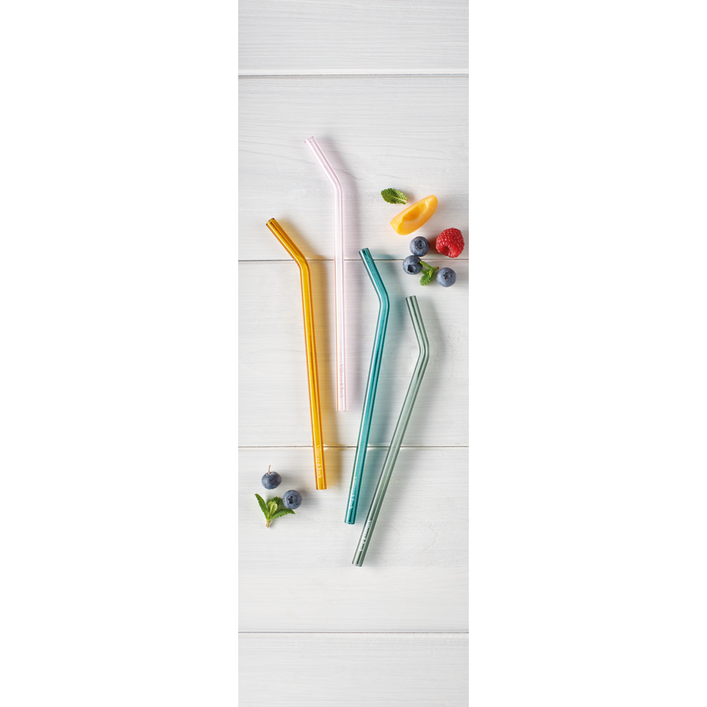 like. by Villeroy & Boch Artesano Hot&Cold Beverages Glas-Trinkhalm Set 4tlg.