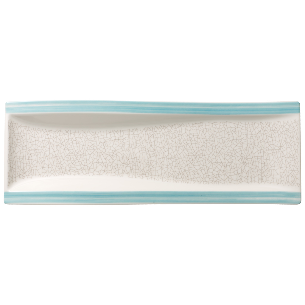 Villeroy & Boch Amarah Aquamarin Antipastiteller flach rechteckig 42x15cm