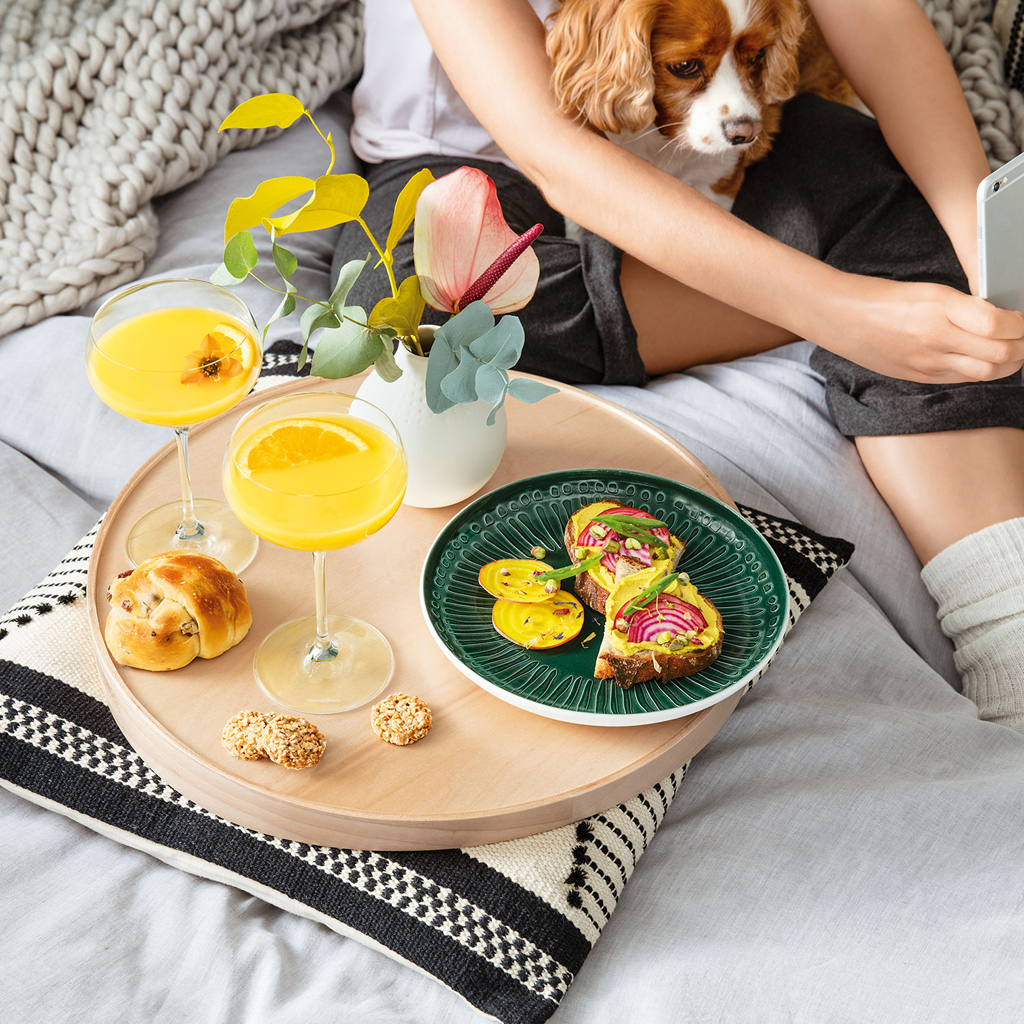 like. by Villeroy & Boch it's my match green Teller Blossom 24x3cm