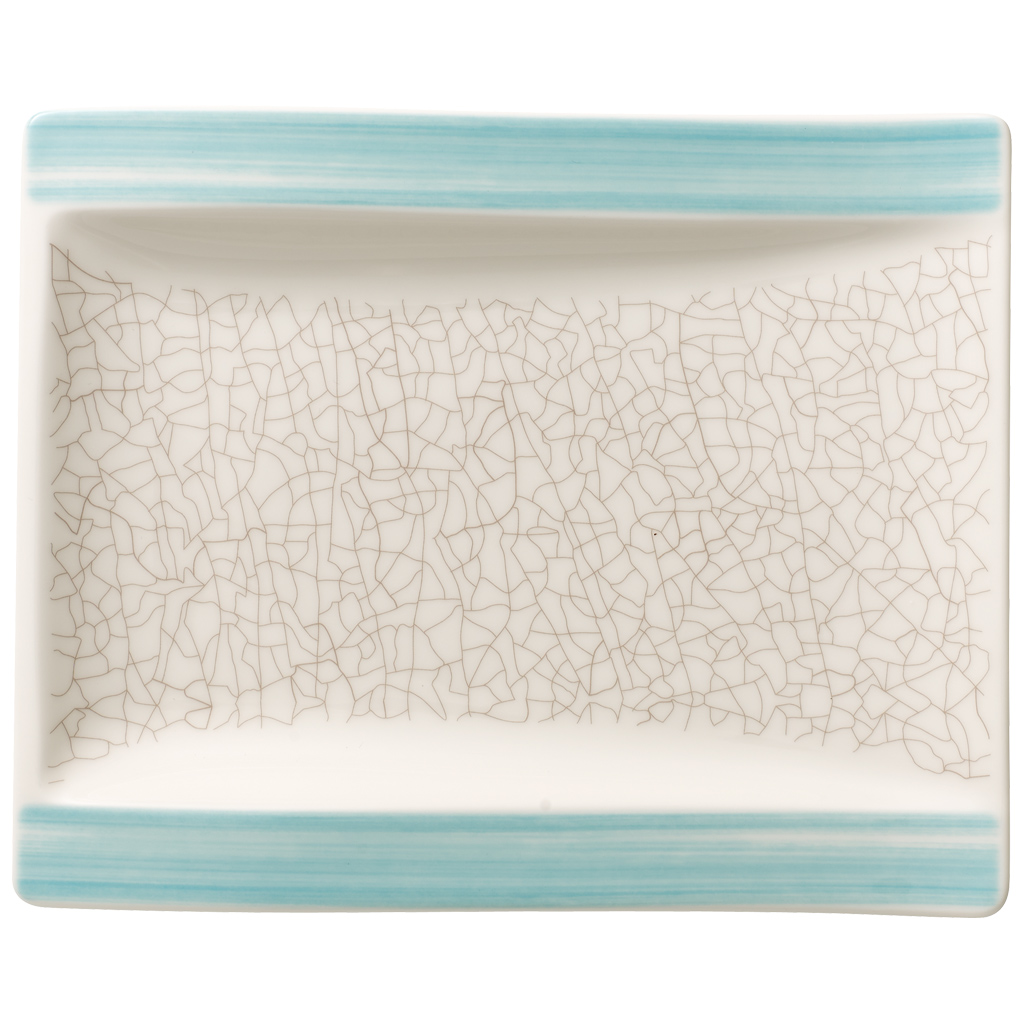 Villeroy & Boch Amarah Aquamarin Teller flach rechteckig 18x15cm