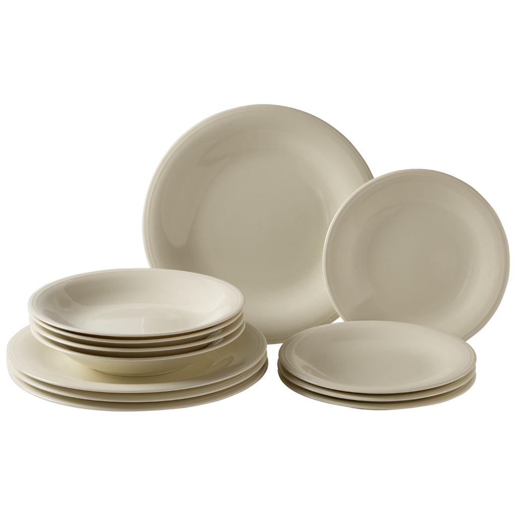 like. by Villeroy & Boch Color Loop Natural Starter Teller Set 12tlg.