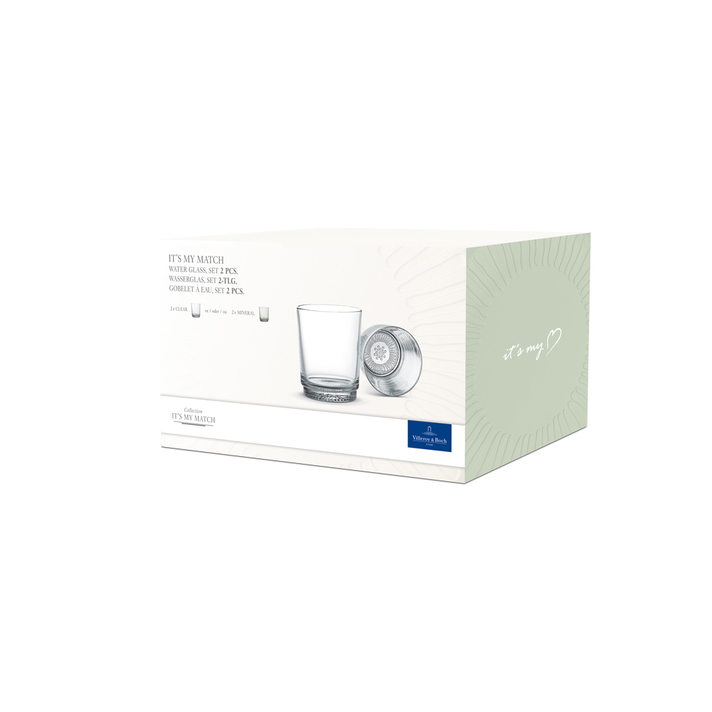like. by Villeroy & Boch it's my match Wasserglas mineral, Set 2tlg 9x10cm