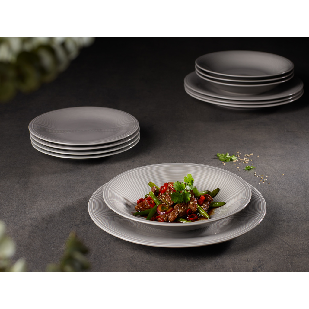 like. by Villeroy & Boch Color Loop Stone Starter Teller Set 12tlg.