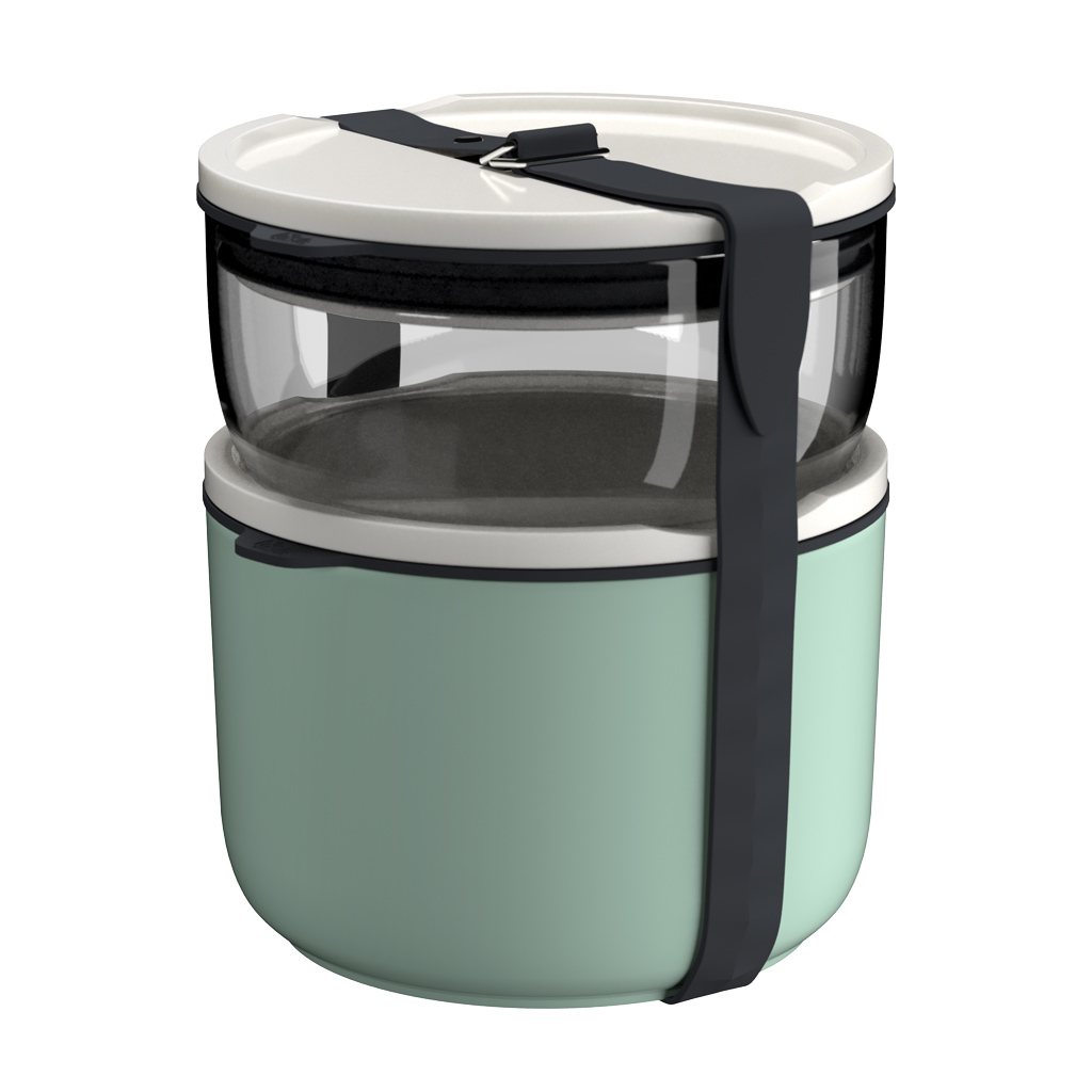 like. by Villeroy & Boch To Go & To Stay Lunchbox Set rund 13x13x15cm