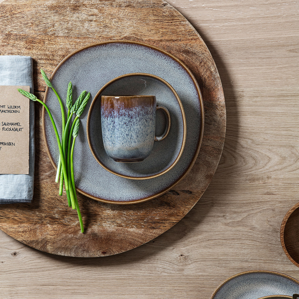 like. by Villeroy & Boch Lave beige Schale flach klein 22x21x4,2cm