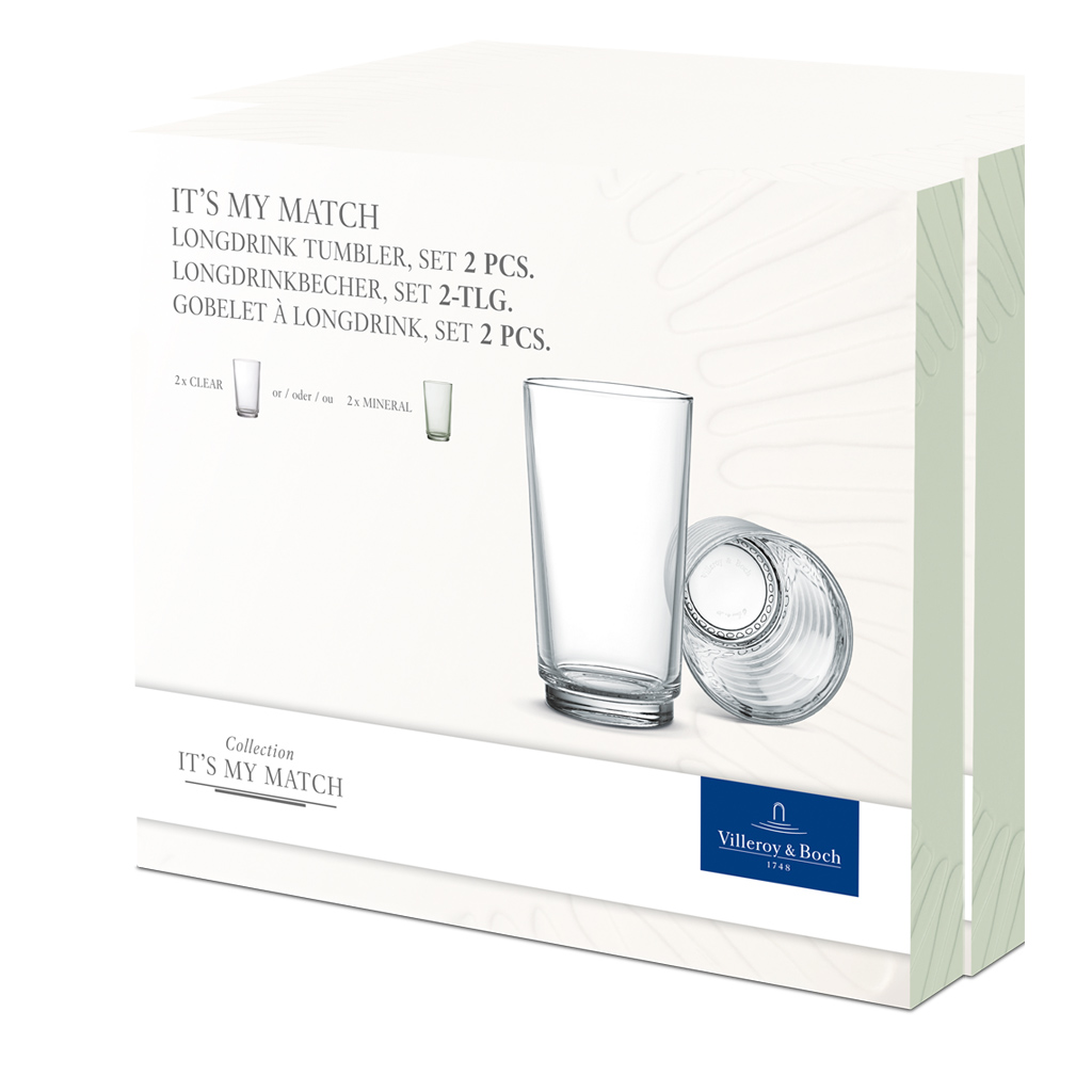 like. by Villeroy & Boch it's my match Longdrinkbecher, Set 2tlg. 8x14cm